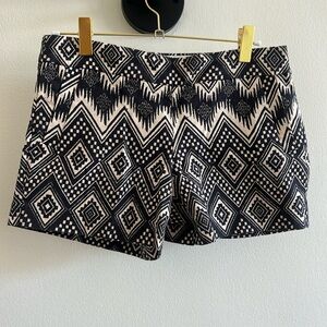 J. Crew geometric shorts sz 10